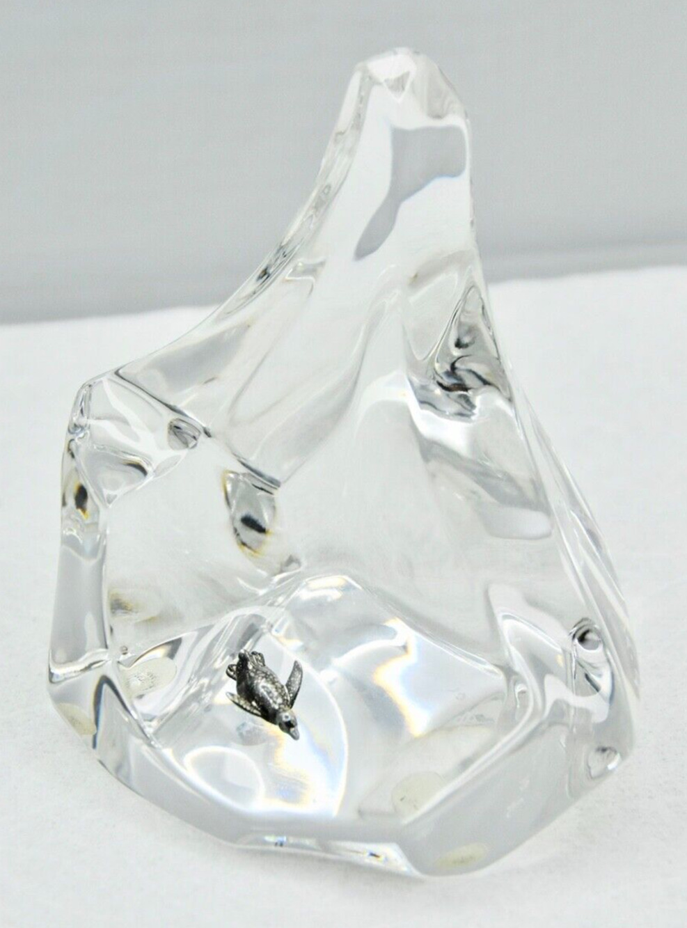 Franklin Mint Iceberg Playful Penguin Paperweight by James Carpenter